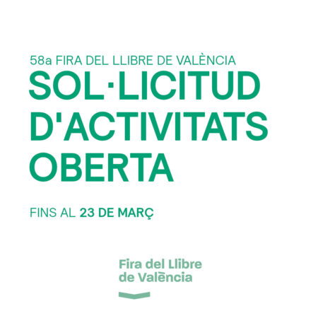 58a Fira del Llibre de València. Sol·licitud d'activitats